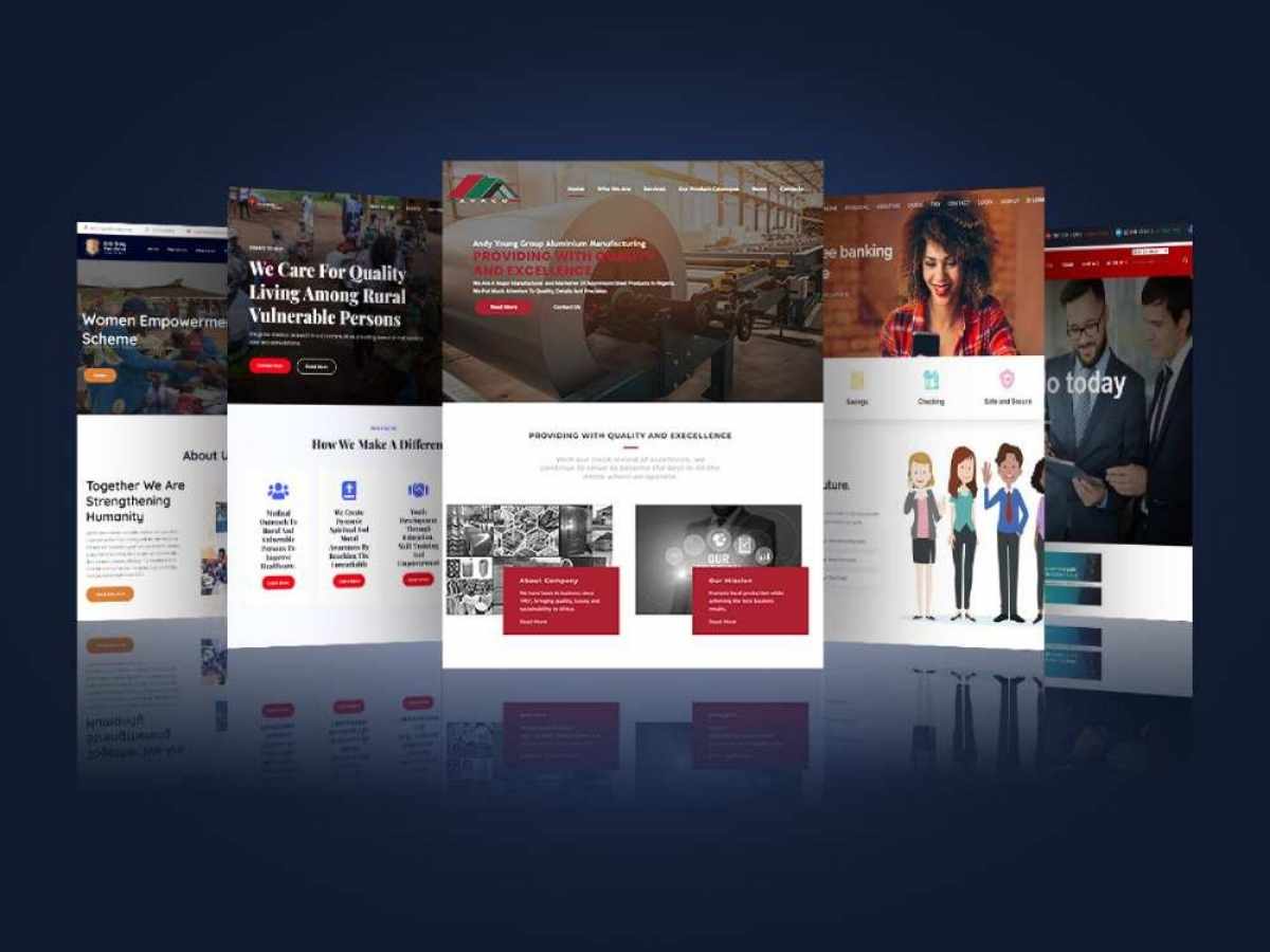 Professional website design and development services by Meritia Enterprise